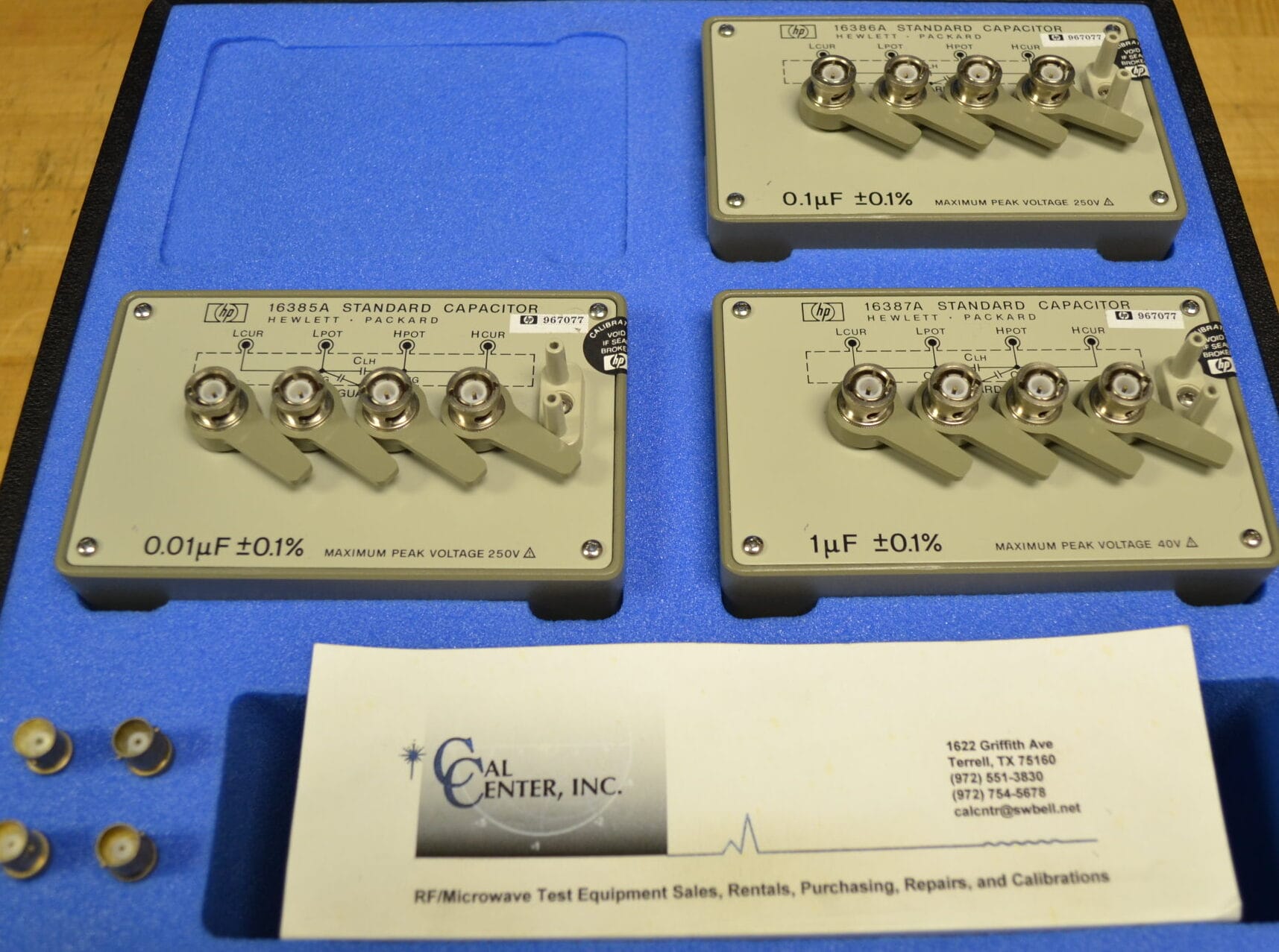 Keysight 16380C Capacitance Standard Set (Agilent) 1 Keysight 16380C Capacitance Standard Set
