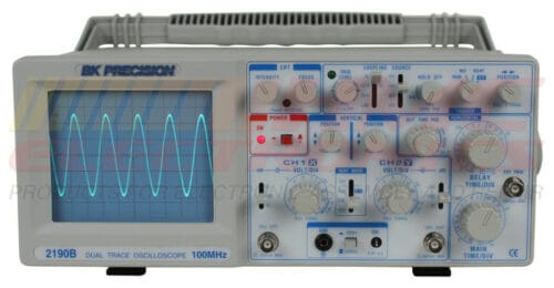 Bk Precision 2190B 100Mhz Analog Oscilloscope 1 Bk Precision 2190B 100Mhz Analog Oscilloscope