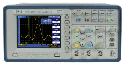 Bk Precision 2542 100 Mhz, 1 Gsa/S Digital Storage Oscilloscope 1 Bk Precision 2542 100 Mhz, 1Gsa/S Digital Storage Oscilloscope