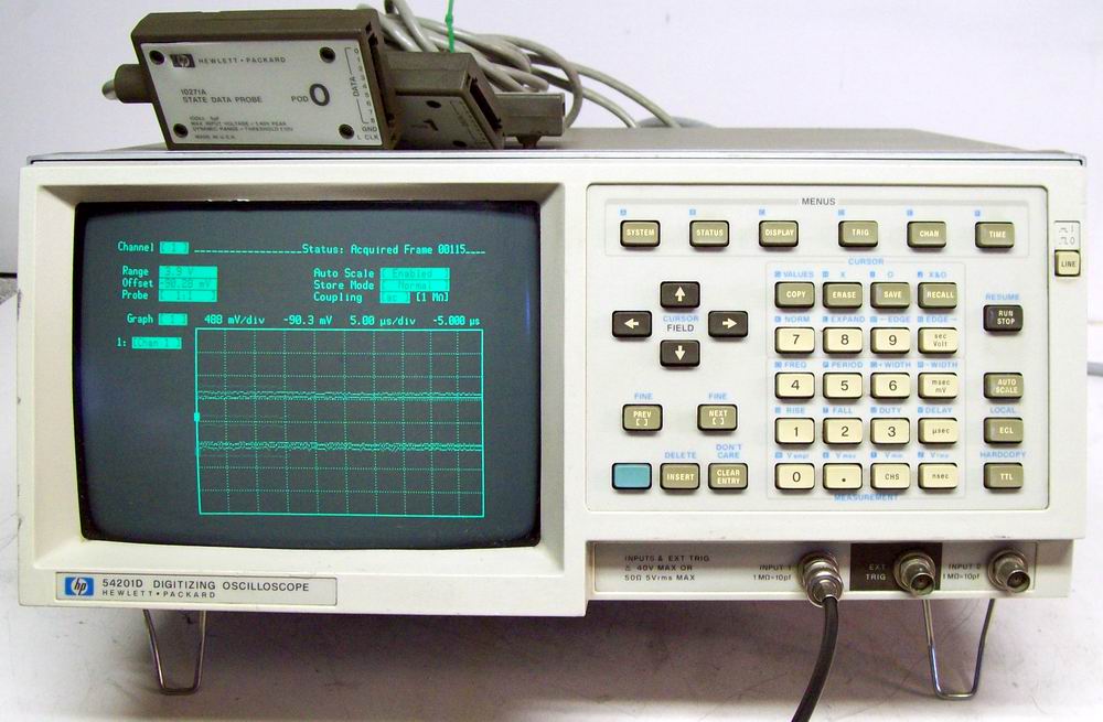 Agilent 54201D 300 Mhz Digitizing Oscilloscope 1 Agilent 54201D 300 Mhz Digitizing Oscilloscope