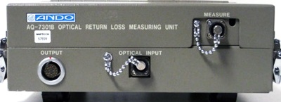 Ando AQ-7301B Optical Return Loss Measuring Unit 1 Ando Electric Co. Ltd Aq-7301B Optical Return Loss Measuring Unit