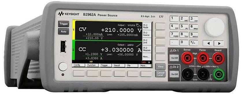 Keysight B2962A 6.5 Digit Low Noise Power Source (Agilent) 1 Keysight B2962A 6.5 Digit Low Noise Power Source