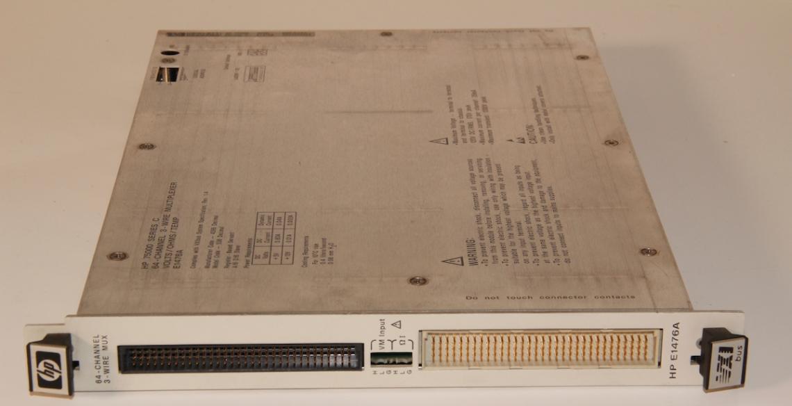 Keysight E1476A 64-Channel 3-Wire T/C Relay Multiplexer 1 Keysight E1476A 64-Channel 3-Wire T/C Relay Multiplexer
