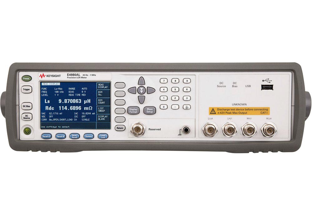Keysight E4980AL Precision LCR Meter (Agilent) 1 Keysight E4980Al Precision Lcr Meter