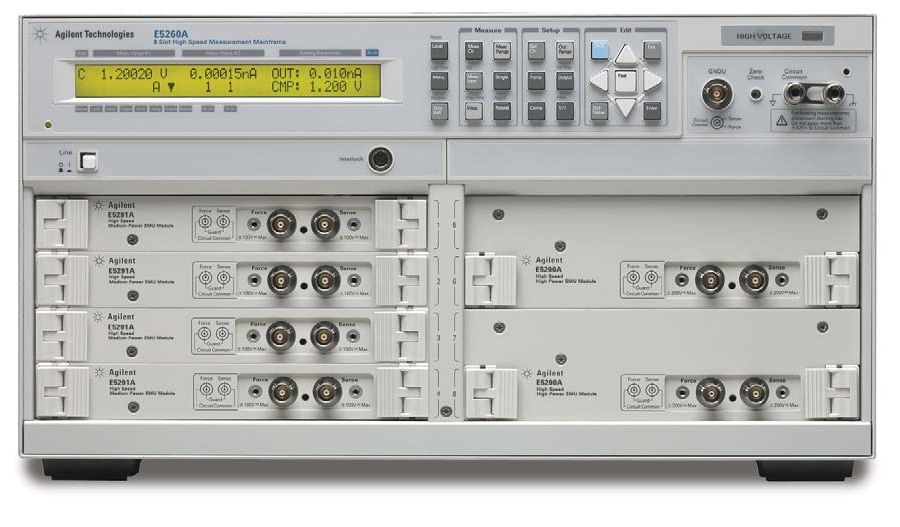 Keysight E5260A Iv Analyzer / 8 Slot Precision Measurement Mainframe (Agilent) 1 Keysight E5260A Iv Analyzer / 8 Slot Precision Measurement Mainframe