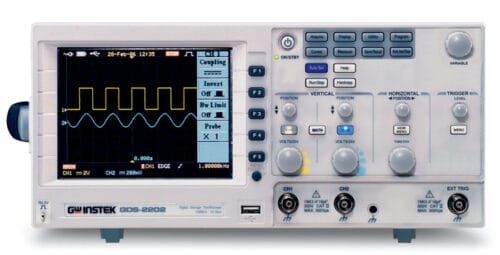 Gw Instek GDS-2202 200Mhz, 1Gs/S, 2 Ch. With RS-232, USB 1 Gw Instek Gds-2202 200Mhz, 1Gs/S, 2 Ch. With Rs-232, Usb