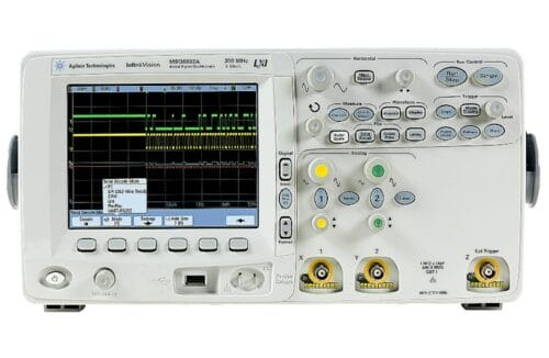 Agilent Mso6032A Mixed Signal Oscilloscope: 300 Mhz, 2 Scope And 16 Digital C 1 Agilent Mso6032A Mixed Signal Oscilloscope: 300 Mhz, 2 Scope And 16 Digital C