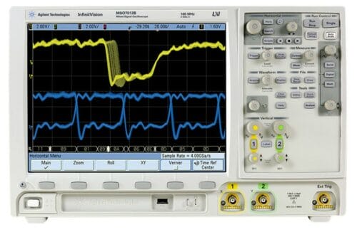 Agilent Mso7012B Mixed Signal Oscilloscope: 100 Mhz, 2 Analog Plus 16 Digital 1 Agilent Mso7012B Mixed Signal Oscilloscope: 100 Mhz, 2 Analog Plus 16 Digital