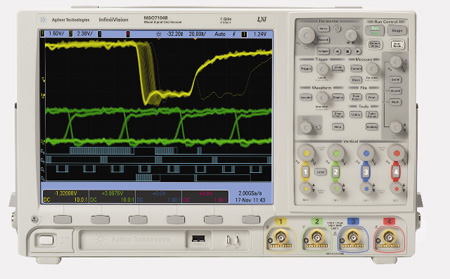 Agilent Mso7034B Mixed Signal Oscilloscope: 350 Mhz, 4 Analog Plus 16 Digital 1 Agilent Mso7034B Mixed Signal Oscilloscope: 350 Mhz, 4 Analog Plus 16 Digital