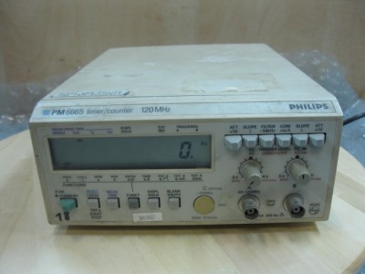 Phillips Pm6665 120Mhz Universal Counter 1 Phillips Pm6665 120Mhz Univ Counter