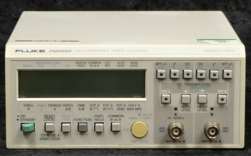 Fluke Pm 6666 160 Mhz Programmable Timer/Counter 1 Fluke Pm 6666 160 Mhz Programmable Timer/Counter