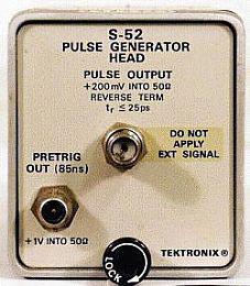 Tektronix S-52 Pulse Generator Head 1 Tektronix S-52 Pulse Generator Head