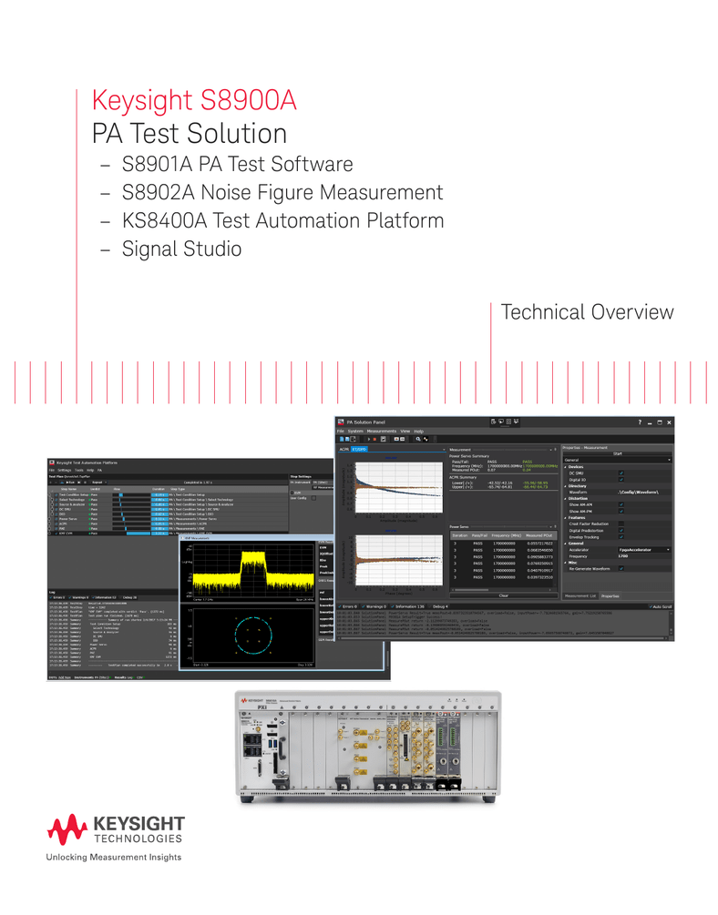 Keysight S8900A Pa Test Solution 1 Keysight S8900A Pa Test Solution