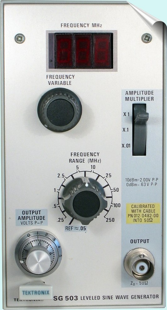 Tektronix Sg503 Leveled Sine Wave Generator 250Khz To 250Mhz 1 Tektronix Sg503 Leveled Sine Wave Generator 250Khz To 250Mhz