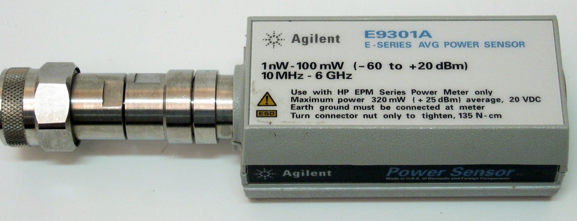 Keysight E9301A E-Series Average Power Sensor 10Mhz-6Ghz (Agilent) 1 Keysight E9301A E-Series Average Power Sensor 10Mhz-6Ghz