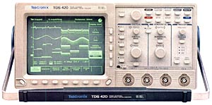 Tektronix Tds420 150 Mhz, 4 Ch, 100Ms/S, Digitizing Oscilloscope 1 Tektronix Tds420 150 Mhz, 4 Ch, 100Ms/S, Digitizing Oscilloscope