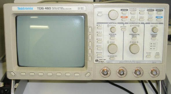 Tektronix Tds460 350 Mhz, 4 Ch, 100Ms/S, Digitizing Oscilloscope 1 Tektronix Tds460 350 Mhz, 4 Ch, 100Ms/S, Digitizing Oscilloscope