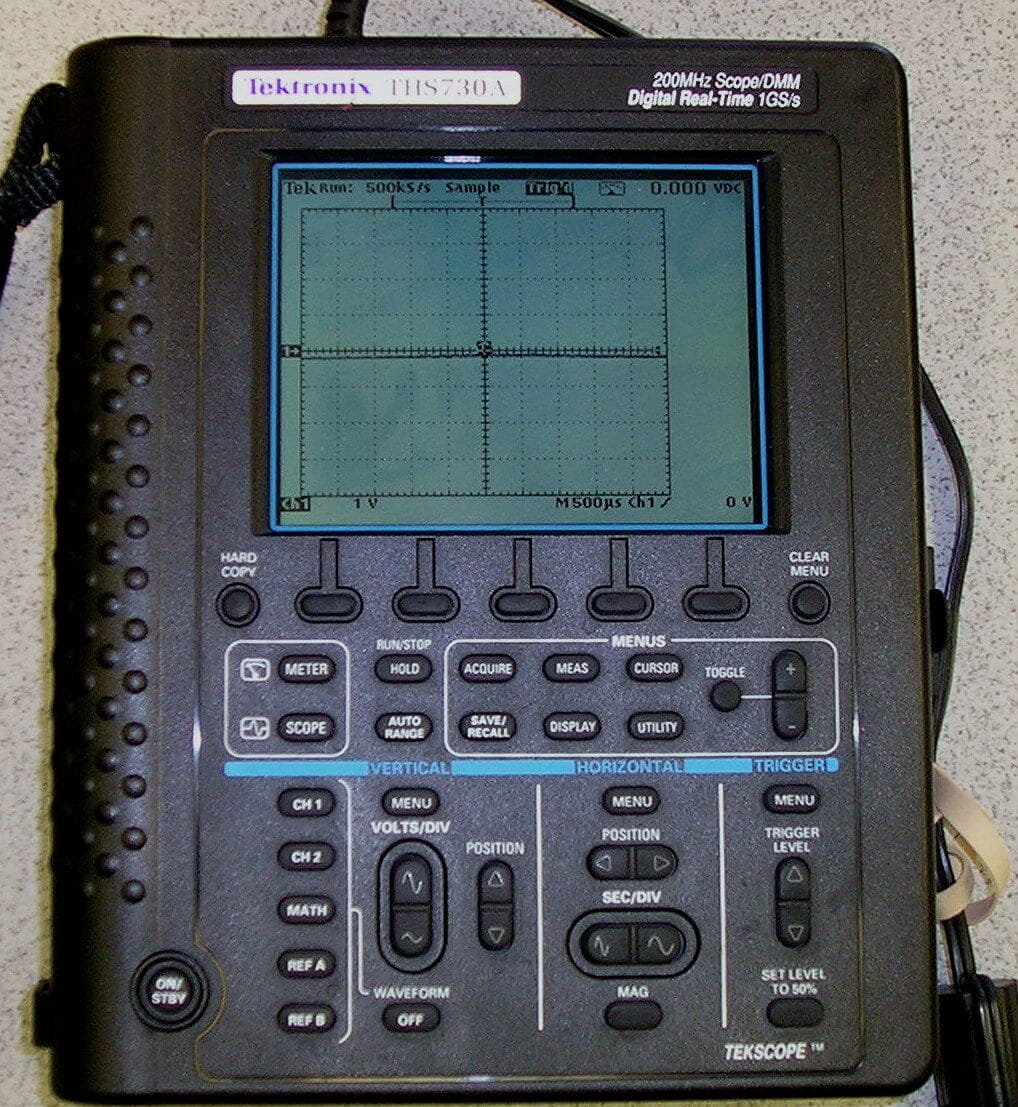 Tektronix Ths710A 60Mhz, 2 Ch, Handheld Battery Operated Scope/Dmm 1 Tektronix Ths710A 60Mhz, 2 Ch, Handheld Battery Operated Scope/Dmm