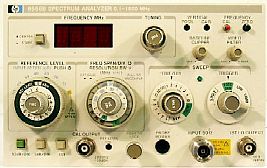 Agilent 8558B Spectrum Analyzer, 0.1 - 1500 Mhz 1 Agilent 8558B Spectrum Analyzer, 0.1 - 1500 Mhz