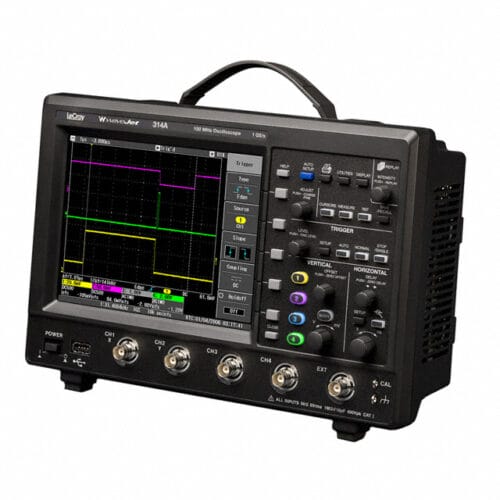 Teledyne Lecroy Wavejet 314A 100 Mhz, 1 Gs/S, 4 Ch, 500 Kpts/Ch With 7.5" Color Display 1 Teledyne Lecroy Wavejet 314A 100 Mhz, 1 Gs/S, 4 Ch, 500 Kpts/Ch With 7.5" Color Display