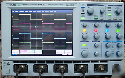 Teledyne Lecroy Waverunner 6030 350 Mhz, 4-Channel, 2.5/5 Gs/S 4/8 Mpts Standard, Microsoft 1 Teledyne Lecroy Waverunner 6030 350 Mhz, 4-Channel, 2.5/5 Gs/S 4/8 Mpts Standard, Microsoft