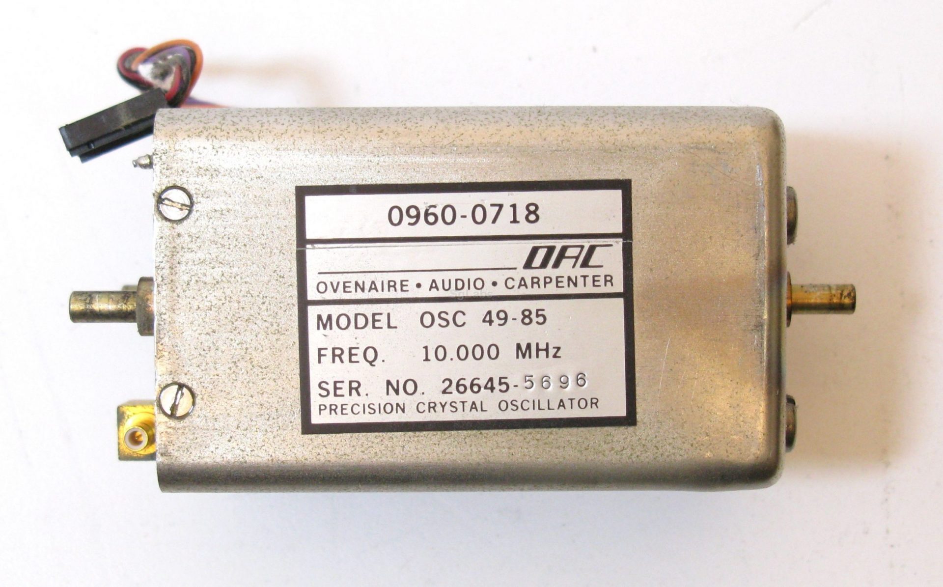 Agilent PRG-0960-0718 Ovenized Oscillatrors 1 Agilent PRG-0960-0718 Ovenized Oscillatrors