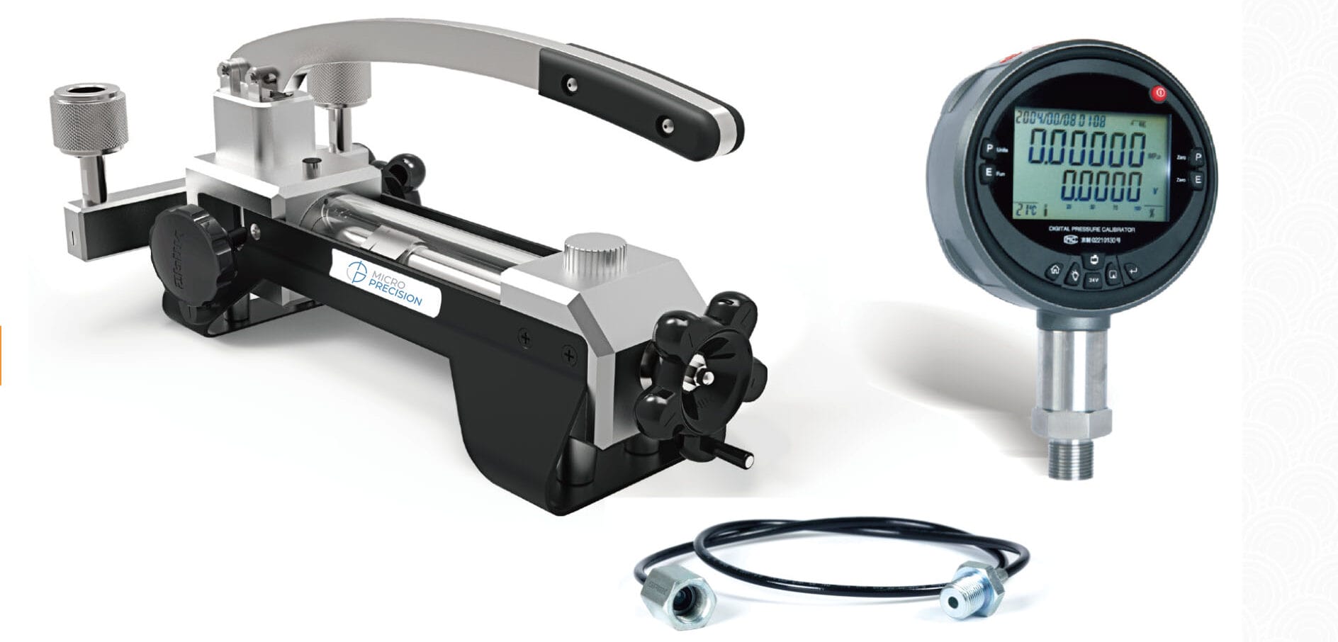 Micro Precision MP214L OIL Pressure Comparator Pump | Air Pressure Calibration Comparator 1 Micro Precision MP214L OIL Pressure Comparator Pump | Air Pressure Calibration Comparator