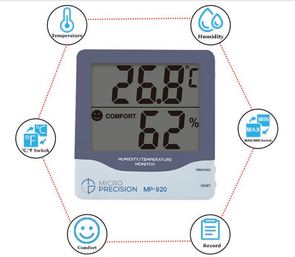 Micro Precision MP-920 Humidity | Temperature Monitor 4 Micro Precision MP-920 Humidity | Temperature Monitor