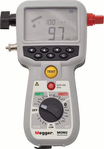 Megger MOM2 Micro-ohmmeter / Microohmmeter - 240 Amp - Handheld - Programma 1 Megger MOM2 Micro ohmmeter