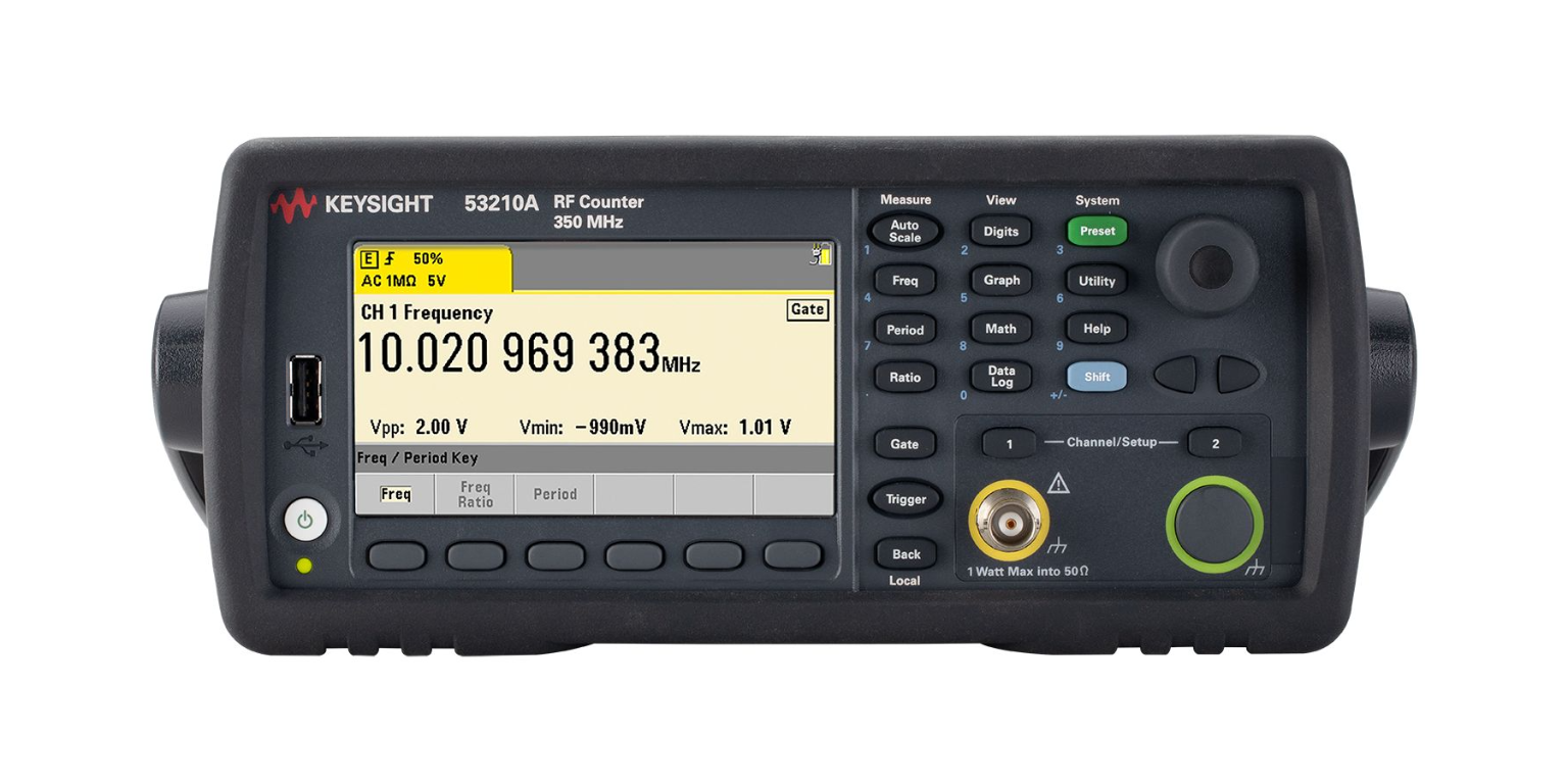 Agilent Technologies 53210A RF/Universal Frequency Counter/Timer - 350MHz / 10digit - LAN - USB - GPIB 1 Agilent Technologies 53210A RF/Universal Frequency Counter/Timer - 350MHz / 10digit - LAN - USB - GPIB
