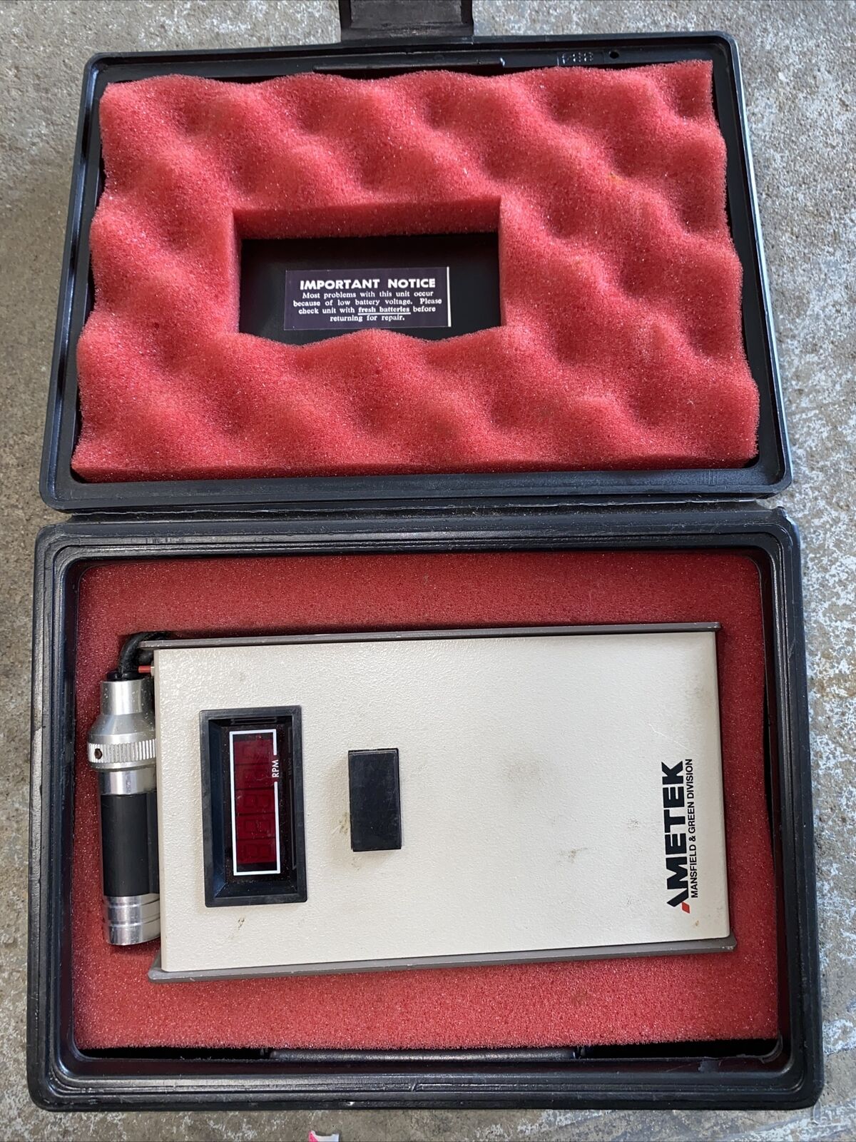 Ametek 1891AM Tachometer 1 Ametek 1891AM Tachometer