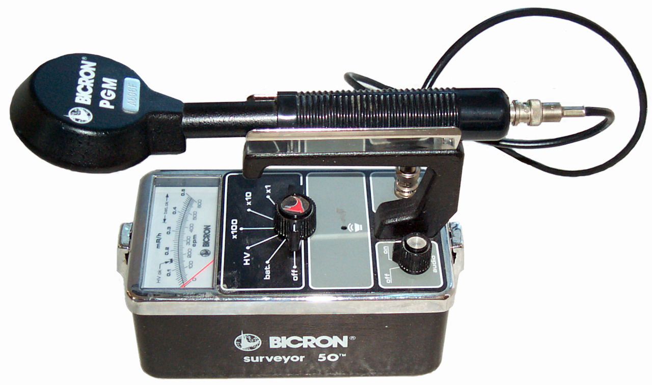 BICRON Surveyor 50 Geiger Counter / Radiation Detector 1 Bicron50b