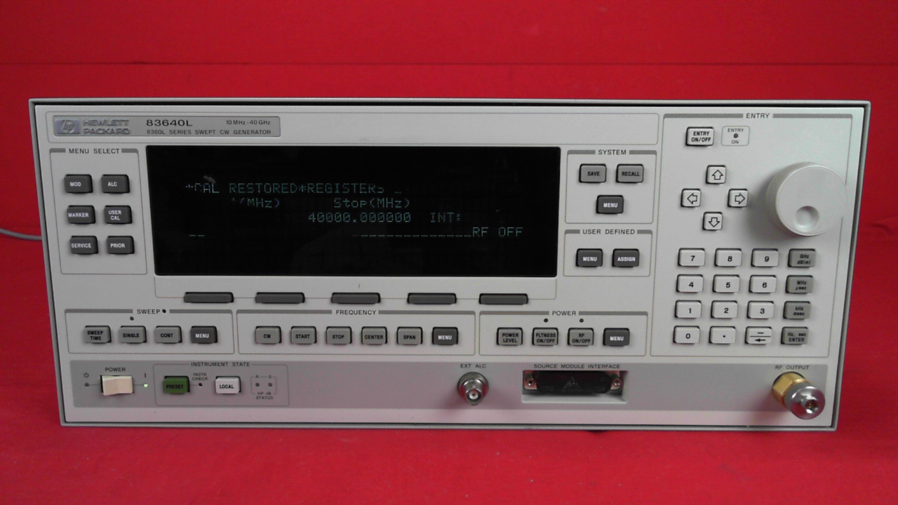 Agilent 83640L Signal Gen/Synthesizers/Sweepers 1 Agilent 83640L Signal Gen/Synthesizers/Sweepers