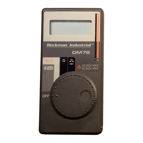 BECKMAN DM78 Multimeter - 3.5 Digit HH 1 raw