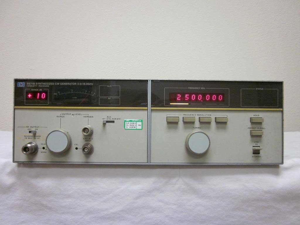 Agilent 8671B Signal Gen/Synthesizers/Sweepers 1 Agilent 8671B Signal Gen/Synthesizers/Sweepers