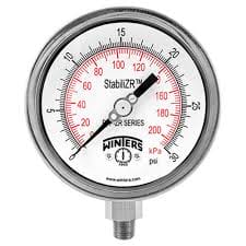 Winters 0-1500 PSI Pressure Gage - Analog 1 0 1500