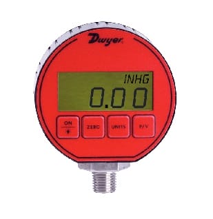 Dwyer DPG-100 Vacuum Gage / Pressure Gage -14.70-0psi 1 Dwyer DPG Series