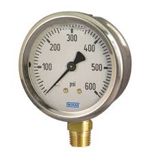Wika 4269978 Industrial Pressure Gage - Dry/Liquid-Fillable - 0-30inch Hg Vacuum (psi) 1 4269978