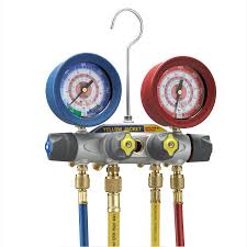 Yellow Jacket 46003 Brute II - Test and Charging Manifold - Pressure/Vacuum / Manifold Gage Set - 2 Gages 1 46003