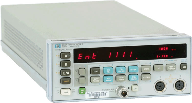 Keysight 438A Dual Channel Power Meter (Agilent) 1 KEYSIGHT 438A DUAL CHANNEL POWER METER