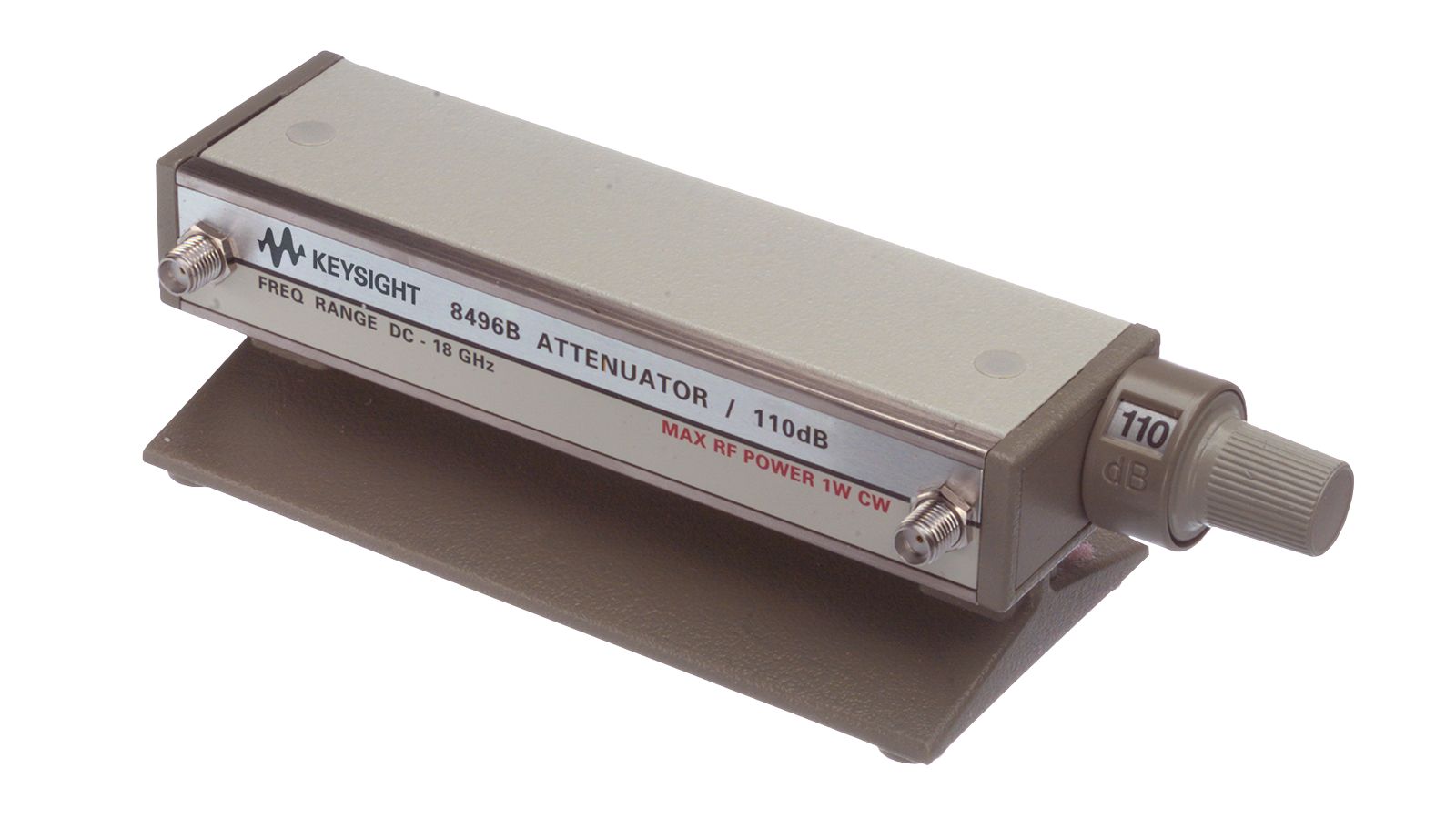 Keysight 8496B Dc TO 18 GHz Attenuator; 110 dB 001 (Agilent) 1 KEYSIGHT 8496B Dc TO 18 GHz ATTENUATOR; 110 dB 001