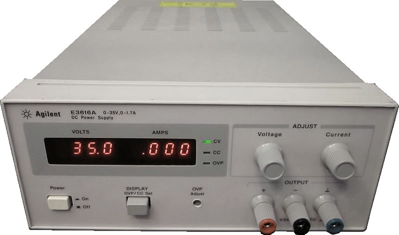 Keysight E3616A 35V / 1.7A / 60W DC Power Supply (Agilent) 1 KEYSIGHT E3616A 35V / 1.7A / 60W Dc POWER SUPPLY