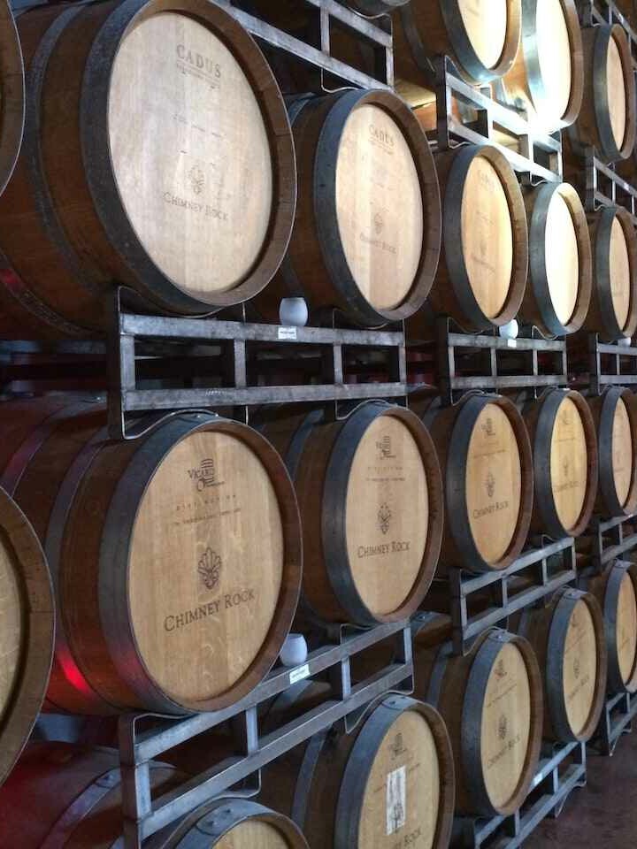 Barrels of wine