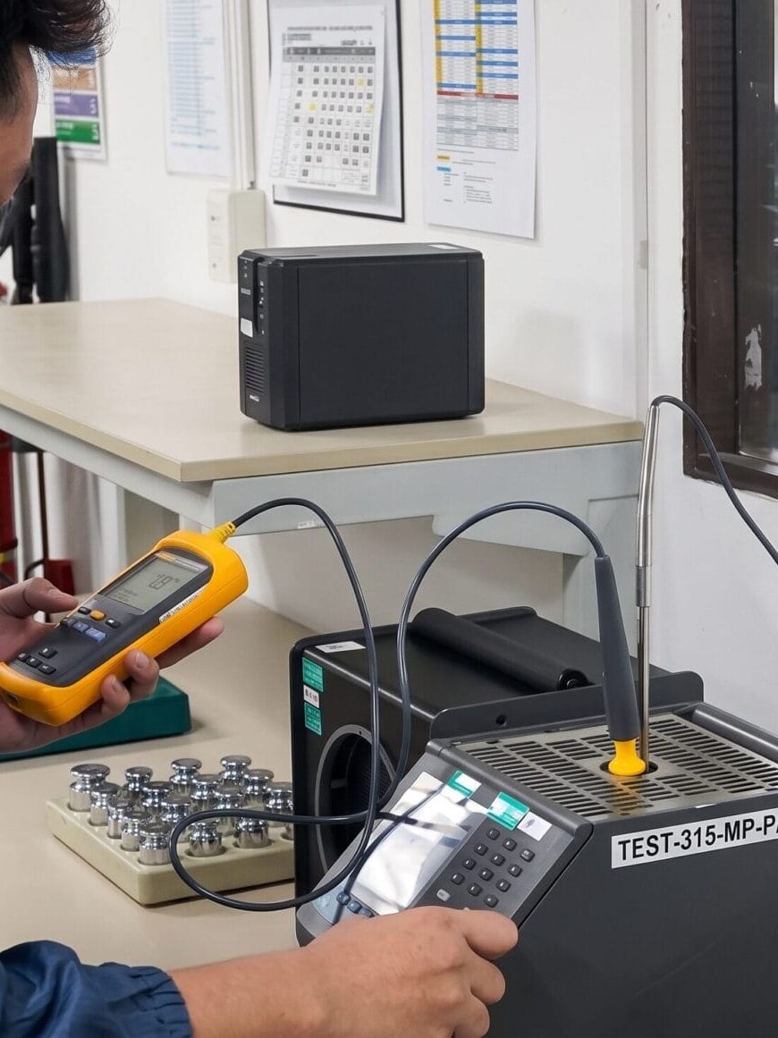 Temperature calibration in the lab